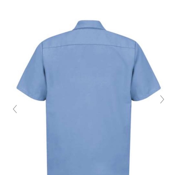 Red Kap - Industrial Short Sleeve Work Shirt, Size Medium In Color Light Blue - Picture 5 of 5